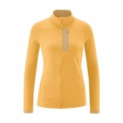 Maier® Sports Fleecejacke Skutvik Reißverschluss,Reißverschluss-Tasche Damen Yellowstone