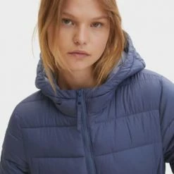 DENIM TOM TAILOR Steppjacke, Stehkragen, Kapuze, Für Damen 10786 INDIGO INK -ONLY Geschäft unnamed file 1809