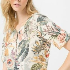 GREEN COTTON® Jerseykleid Cotton Beige/ Multicolor -ONLY Geschäft unnamed file 181