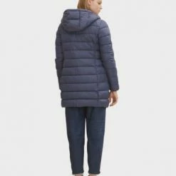 DENIM TOM TAILOR Steppjacke, Stehkragen, Kapuze, Für Damen 10786 INDIGO INK -ONLY Geschäft unnamed file 1811