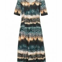 GREEN COTTON® Jerseykleid Cotton Blau/ Natur/ Multicolor