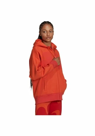 Adidas Sweatjacke Marimekko Kordelzug,Taschen Damen Collegiate Orange 6 Adidas Sweatjacke Marimekko Kordelzug,Taschen Damen Collegiate Orange – Bild 4