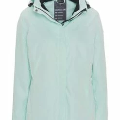 Killtec® Übergangsjacke, Kapuze, Kordelzug, Reißverschlusstaschen, Für Damen Mint