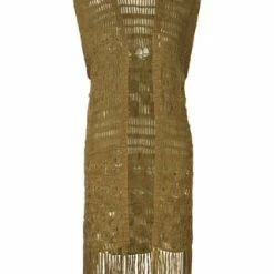 EMILIA LAY Häkelweste Cotton Khaki