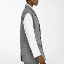 WALL LONDON Sweatblazer Mit überschnittener Schulter GRAU/ SCHWARZ -ONLY Geschäft unnamed file 2106