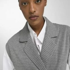 WALL LONDON Sweatblazer Mit überschnittener Schulter GRAU/ SCHWARZ -ONLY Geschäft unnamed file 2107