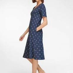 GREEN COTTON® Jerseykleid Cotton Marine/ Beige -ONLY Geschäft unnamed file 227