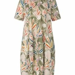 GREEN COTTON® Jerseykleid Cotton Grün/ Multicolor