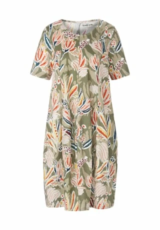 GREEN COTTON® Jerseykleid Cotton Grün/ Multicolor 3 GREEN COTTON® Jerseykleid Cotton Grün/ Multicolor