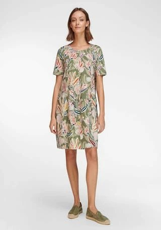 GREEN COTTON® Jerseykleid Cotton Grün/ Multicolor 4 GREEN COTTON® Jerseykleid Cotton Grün/ Multicolor – Bild 2