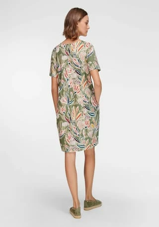 GREEN COTTON® Jerseykleid Cotton Grün/ Multicolor 5 GREEN COTTON® Jerseykleid Cotton Grün/ Multicolor – Bild 3