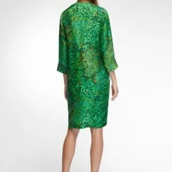 Peter Hahn Blusenkleid Dress Grün/ Multicolor -ONLY Geschäft unnamed file 254