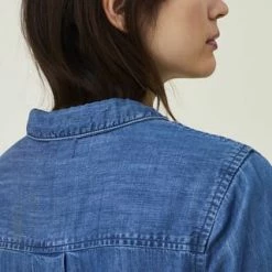 LEXINGTON® Hemdblusenkleid Isa Lyocell Medium Blue -ONLY Geschäft unnamed file 262