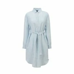LEXINGTON® Hemdblusenkleid Isa Linen Lt Blue/ White Stripe