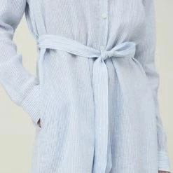 LEXINGTON® Hemdblusenkleid Isa Linen Lt Blue/ White Stripe 13 LEXINGTON® Hemdblusenkleid Isa Linen Lt Blue/ White Stripe -ONLY Geschäft unnamed file 268