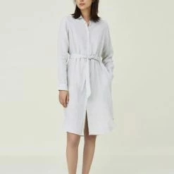 LEXINGTON® Hemdblusenkleid Isa Linen Green/ White Stripe -ONLY Geschäft unnamed file 271