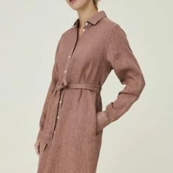 LEXINGTON® Hemdblusenkleid Isa Linen Light Brown -ONLY Geschäft unnamed file 276