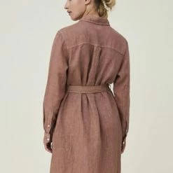 LEXINGTON® Hemdblusenkleid Isa Linen Light Brown -ONLY Geschäft unnamed file 278