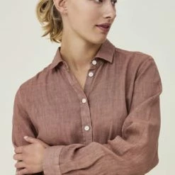 LEXINGTON® Hemdblusenkleid Isa Linen Light Brown -ONLY Geschäft unnamed file 279