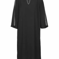 Adagio Cocktailkleid, 3/4-Arm, Schlüsselloch-Ausschnitt, Für Damen BLACK