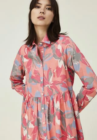 LEXINGTON® Hemdblusenkleid Andrea Organic Cotton Voile Flower Print 7 LEXINGTON® Hemdblusenkleid Andrea Organic Cotton Voile Flower Print – Bild 5