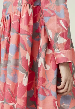 LEXINGTON® Hemdblusenkleid Andrea Organic Cotton Voile Flower Print 8 LEXINGTON® Hemdblusenkleid Andrea Organic Cotton Voile Flower Print – Bild 6