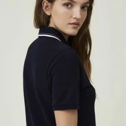 LEXINGTON® Hemdblusenkleid Laura Pique Polo Dark Blue -ONLY Geschäft unnamed file 315