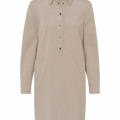 Zero Blusenkleid, Druckknopfleiste, Hemdkragen, Für Damen 7400 LIGHT SAND