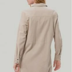 Zero Blusenkleid, Druckknopfleiste, Hemdkragen, Für Damen 7400 LIGHT SAND -ONLY Geschäft unnamed file 354