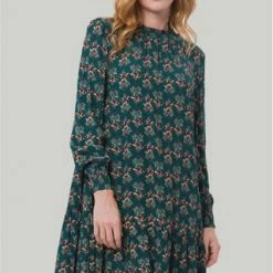 Zero Blusenkleid, Rundhals, Für Damen 5824 DARK GREENNA -ONLY Geschäft unnamed file 359