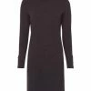 Zero Strickkleid, Stehkragen, Zierknöpfe, Für Damen 9716 ANTHRACITE M