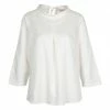Adagio Bluse "Nina", Kellerfalte, Blusenkragen, Für Damen Off-white -ONLY Geschäft unnamed file 39