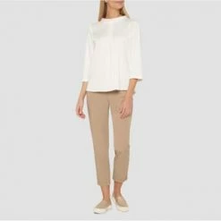 Adagio Bluse "Nina", Kellerfalte, Blusenkragen, Für Damen Off-white -ONLY Geschäft unnamed file 44