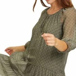 Cartoon Sommerkleid Mit 3/4 Arm Khaki/ Cream 14 Cartoon Sommerkleid Mit 3/4 Arm Khaki/ Cream -ONLY Geschäft unnamed file 458