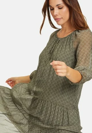 Cartoon 15907111_Kleid La, 5813 KHAKI/CREAM, 36 5813 KHAKI/ CREAM 9 Cartoon 15907111_Kleid La, 5813 KHAKI/CREAM, 36 5813 KHAKI/ CREAM – Bild 7