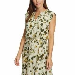 Cartoon Tunikakleid Mit Muster Green/ Khaki -ONLY Geschäft unnamed file 469