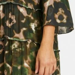 Cartoon 15967242_Kleid Ku, 7854 TAUPE/GREEN, 34 7854 TAUPE/ GREEN -ONLY Geschäft unnamed file 483