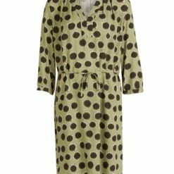 Cartoon Tunikakleid Mit Muster Grün/ Schwarz