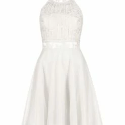 Vera Mont Abendkleid Mit Stickerei Weiß