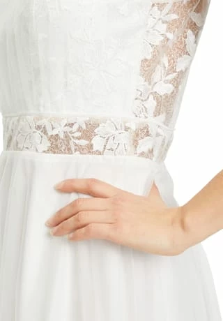 Vera Mont Abendkleid Mit Stickerei Weiß 9 Vera Mont Abendkleid Mit Stickerei Weiß – Bild 7