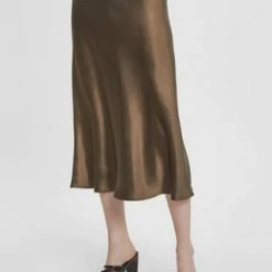 MANGUUN Collection Rock, Falten-Optik,, 7/8-lang, Für Damen MAJOR BROWN 19-081 -ONLY Geschäft unnamed file 51