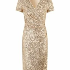 Vera Mont Cocktailkleid Mit Pailletten Gold/ Silver