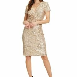 Vera Mont Cocktailkleid Mit Pailletten Gold/ Silver -ONLY Geschäft unnamed file 516