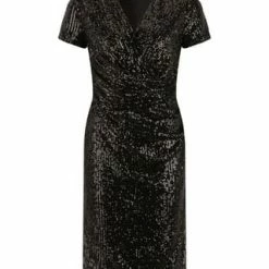 Vera Mont Cocktailkleid Mit Pailletten Schwarz/ Schwarz