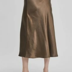 MANGUUN Collection Rock, Falten-Optik,, 7/8-lang, Für Damen MAJOR BROWN 19-081 -ONLY Geschäft unnamed file 52