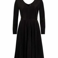Vera Mont Cocktailkleid Mit Plissee Schwarz/ Schwarz