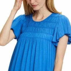 Cartoon Sommerkleid Unifarben Victoria Blue -ONLY Geschäft unnamed file 543