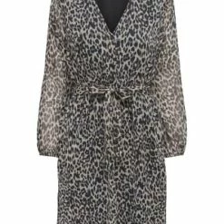 ONLY® Kleid, Allover-Print, Bindegürtel, Für Damen PUMICE