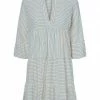 VERO MODA® Kleid, Streifen, V-Ausschnitt, Für Damen 175598007 SNOW WH