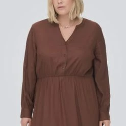 ONLY CARMAKOMA Kleid, Split-Neck, Bündchen, Für Damen 205430 CHERRY MAH 14 ONLY CARMAKOMA Kleid, Split-Neck, Bündchen, Für Damen 205430 CHERRY MAH -ONLY Geschäft unnamed file 589